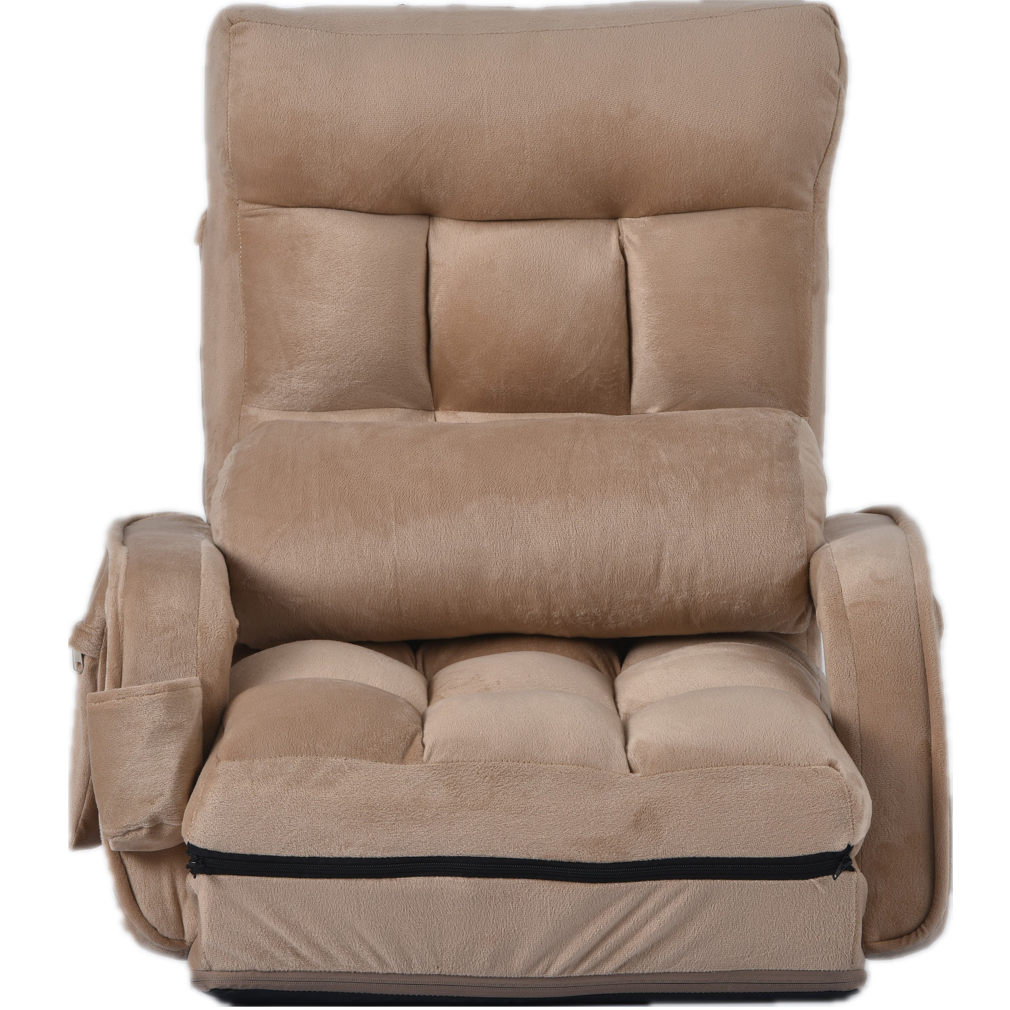 送料無料112座椅子 リクライニング 14段ギア リクライニングチェアー ファブリック 座イス おしゃれ 椅子 チェアー いす イス コンパクト【ベージュ】