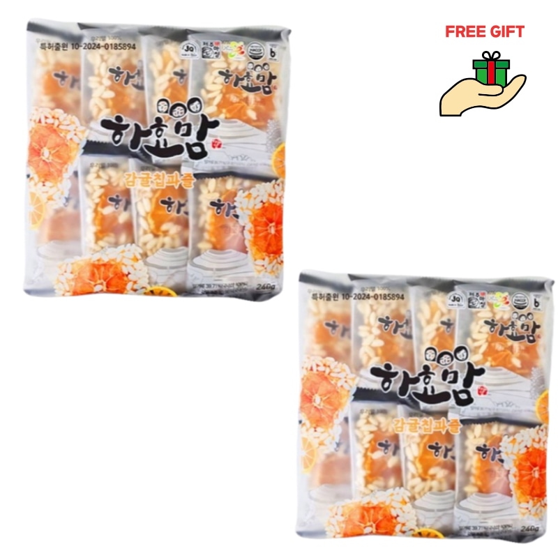 ハヒョマム 済州みかんチップおこし 30g × 16個入/韓国伝統菓子/みかん韓菓/韓国おこし菓子/済州みかんスナック 5,543円