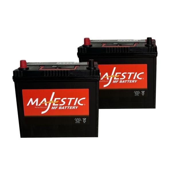 【MAJESTIC】マジェスティック　バッテリー　65B24R（お得な2個セット）　充電制御車対応 (50B24R, 55B24R，60B24R, 65B24R 互換)