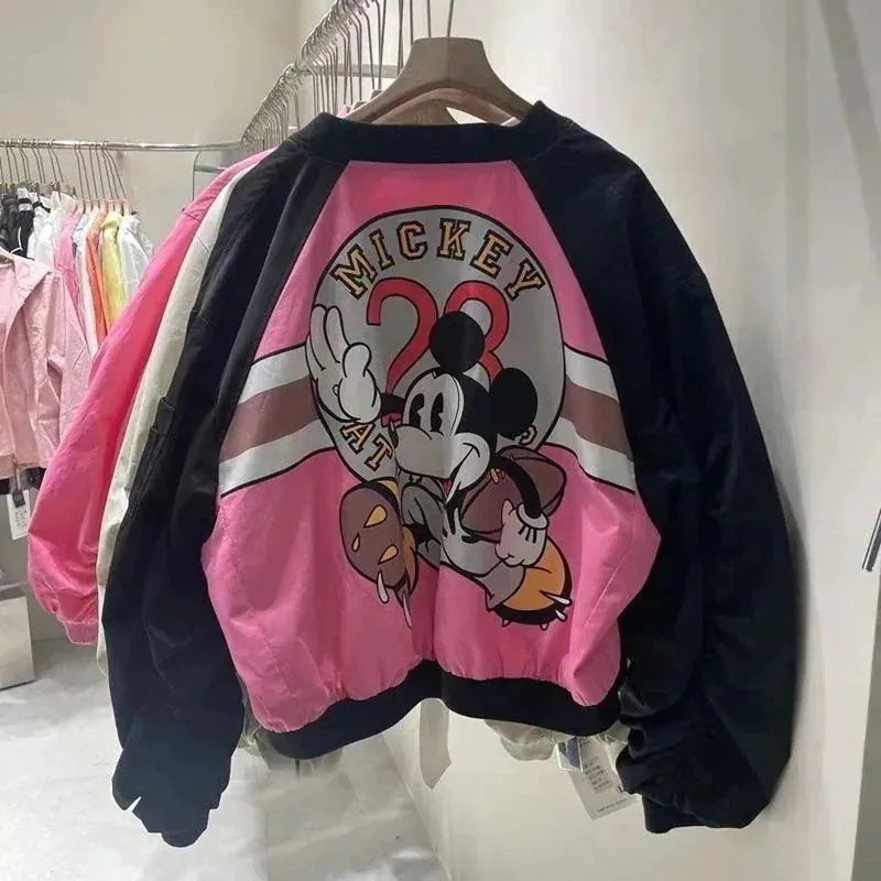 【1 つ購入すると 1 つ無料】ディズニー ミッキー アウター 秋冬超人気新作ジャケット/コートジャケット/冬服可愛いジャケット/韓国ファッションアウター レディース/パーカー 大きいサイズ105