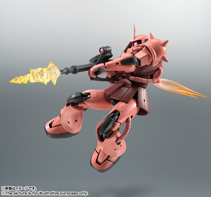 バンダイスピリッツ 【再生産】ROBOT魂 SIDE MS MS-06S シャア専用ザク ver. A.N.I.M.E.（機動戦士ガンダム） フィギュア Rダマシイ MS-06S シャアセンヨウザク