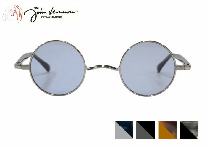 ジョンレノン John Lennon JL-555 サングラス ラウンド コンビ レトロ アンティーク メンズ レディース UVカット 紫外線対策 新品 40サイズ