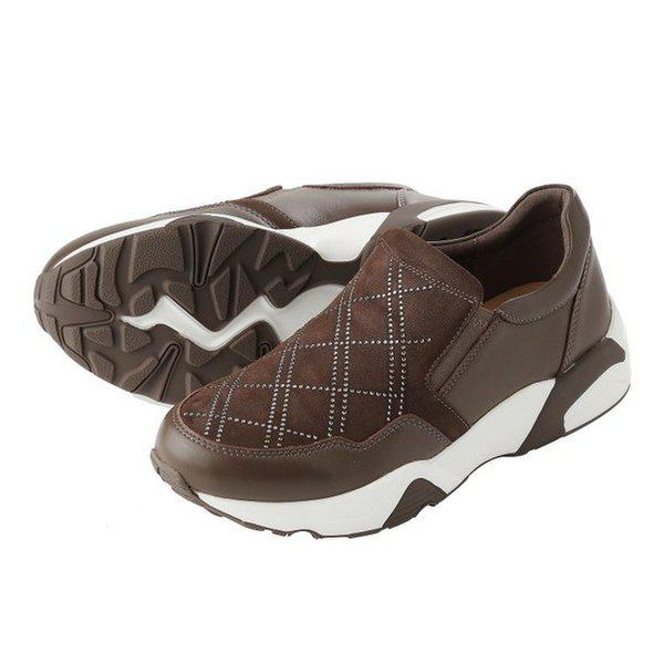 軽量クッションUP女性スニーカー スリッポン 2XWS94XH_GN