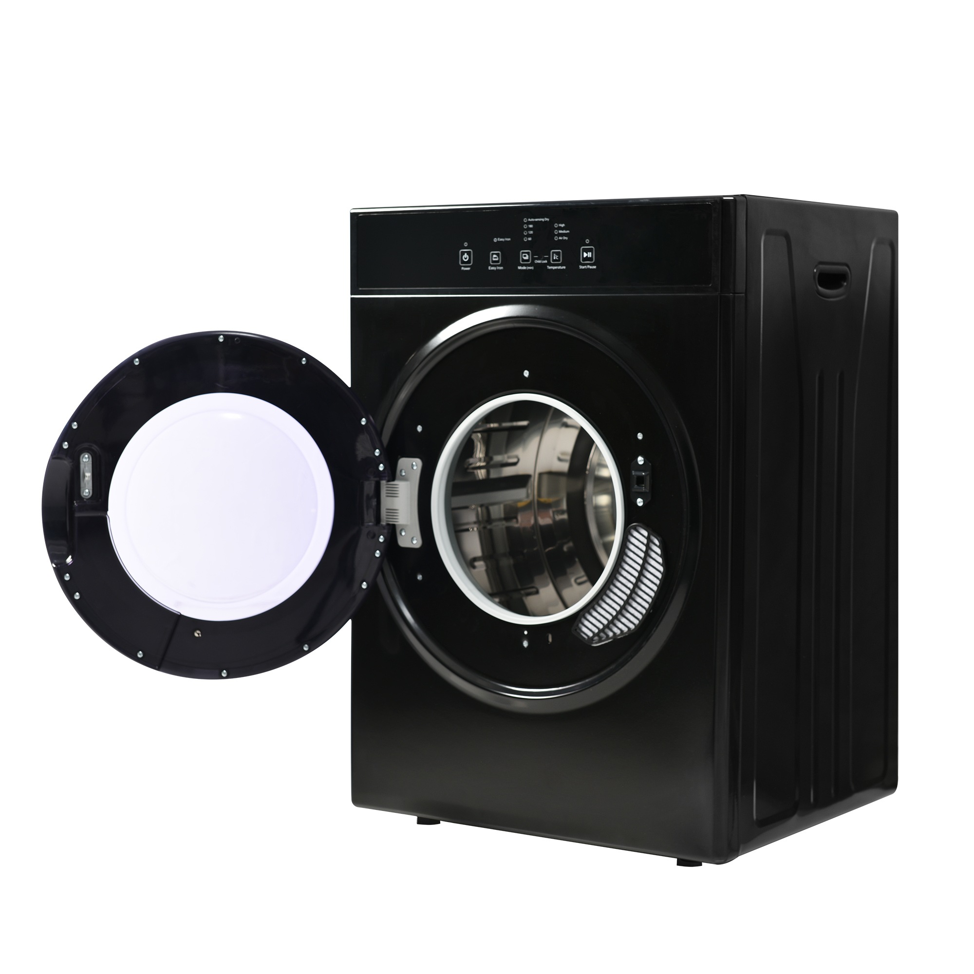 【目玉新作】ブラック　衣類乾燥機 8kg 乾燥機 8キロ 衣類 大型 ドラム 家庭用 自動モード タッチパネル コンパクト タイマー 高温除菌 梅雨対策 湿気対策 花粉対策 48,686円