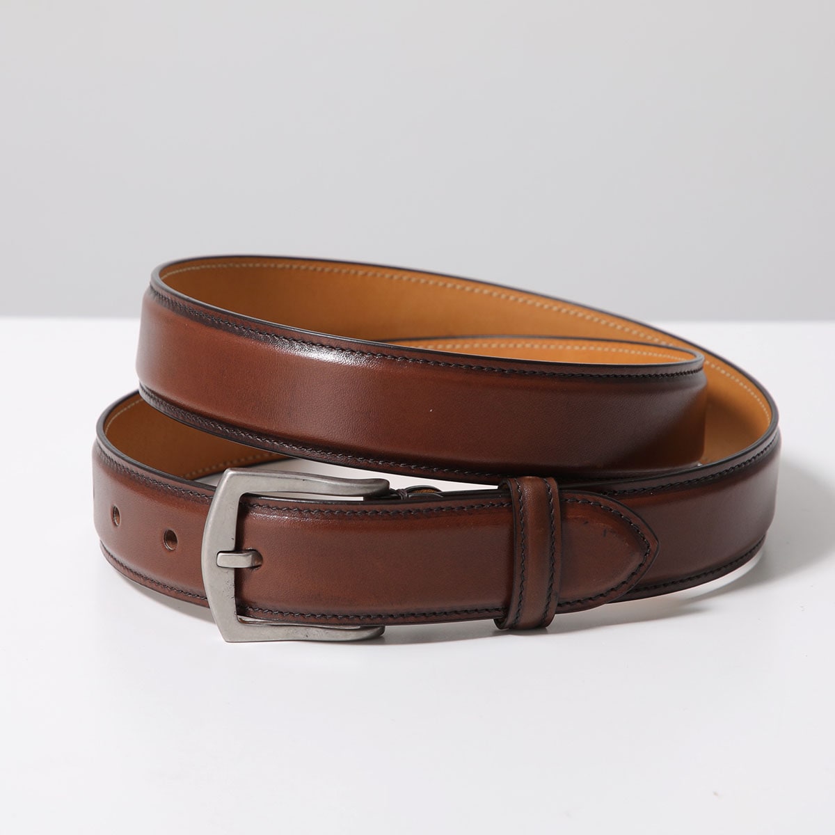 Edward Green エドワードグリーン ベルト EG60013 メンズ レザー 32mm BELT Dark-Oak