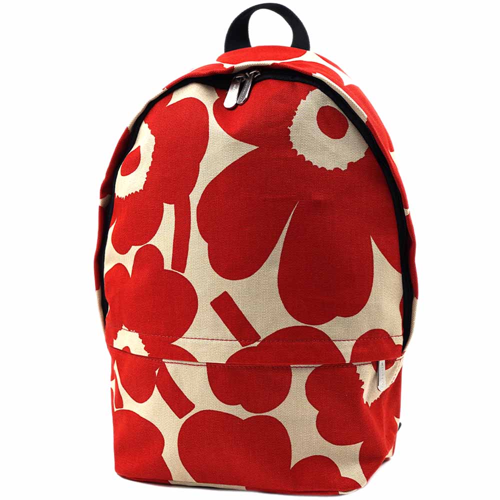 マリメッコ バッグ リュックサック バックパック レッド×ベージュ ENNI PIENI UNIKKO marimekko 091444-836