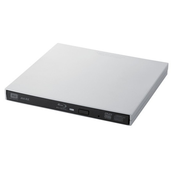 LBD-PVE6U3CMSV シルバー 外付け ブルーレイドライブ BDXL/DVD/CD USB 3.2 Gen1/3.1 Gen1/3.0 ケーブル2本【 タイプC + タイプA 】 Toast2