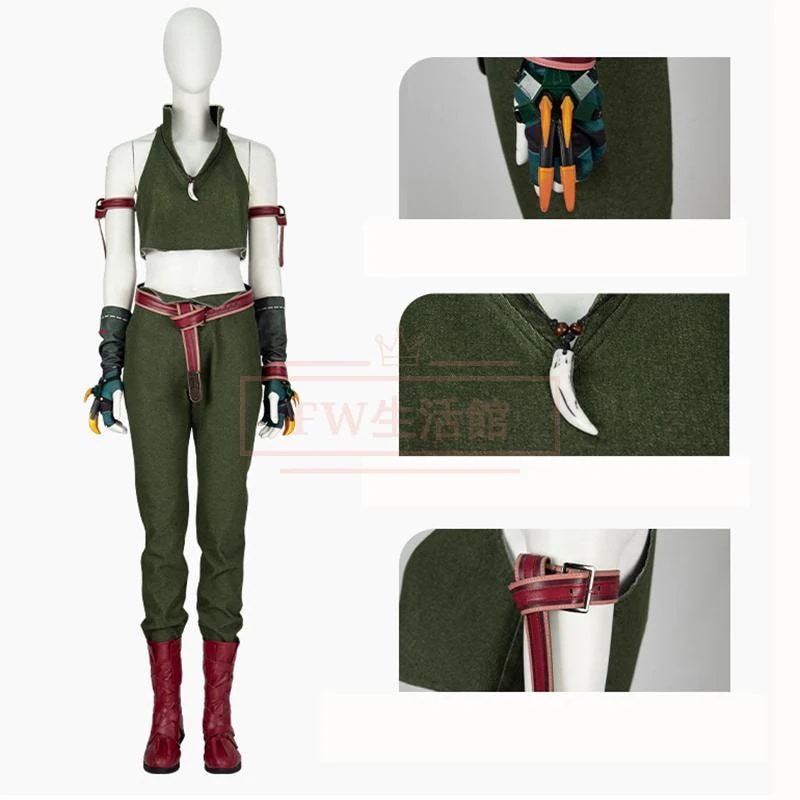 【新品開催 即納】ファイナルファンタジー VII ティファ・ロックハート コスプレ衣装 靴 コスチューム 演出服 アニメ ゲーム ハロウィン cosplay 変装