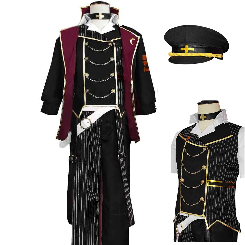 新作入荷コスプレ衣装 にじさんじ 葛葉 葛叶 葛葉 制服 くずは 新衣装 軍服 コスプレ衣装 ハロウィン クリスマス イベント 贈り物 撮影 コスプレ衣装＋帽子付き ウィッグ 追加可能大人気