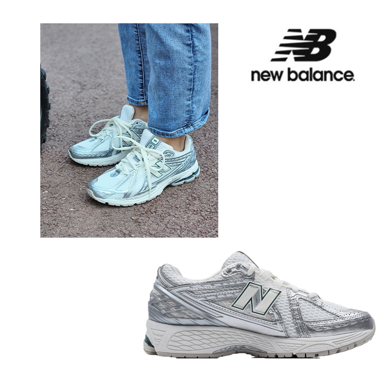 M1906REE シューズ グリーン シルバー メタリック おしゃれ 厚底 運動靴 スニーカー レディース メンズ ホワイト 白 韓国 ハイテク ランニング ウォーキング ローカット 996 530