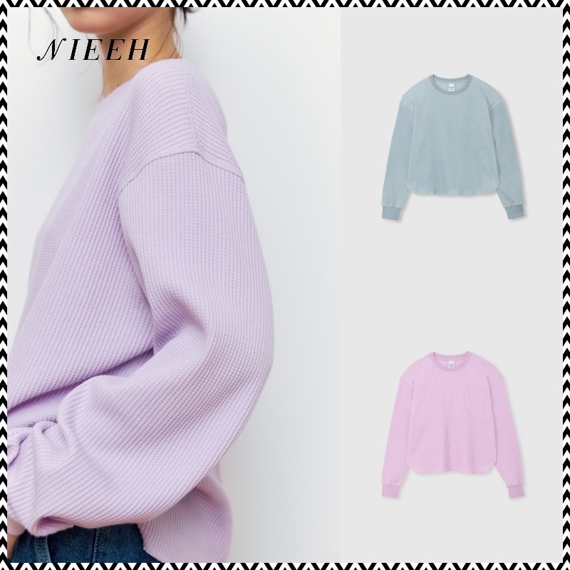 NIEEH 24SS WAFFLE CUTTING LONG SLEEVE