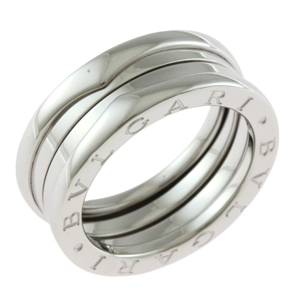 ブルガリ B-zero.1 ビーゼロワン 3バンド リング 指輪 11号 18金 K18ホワイトゴールド BVLGARI 中古 美品