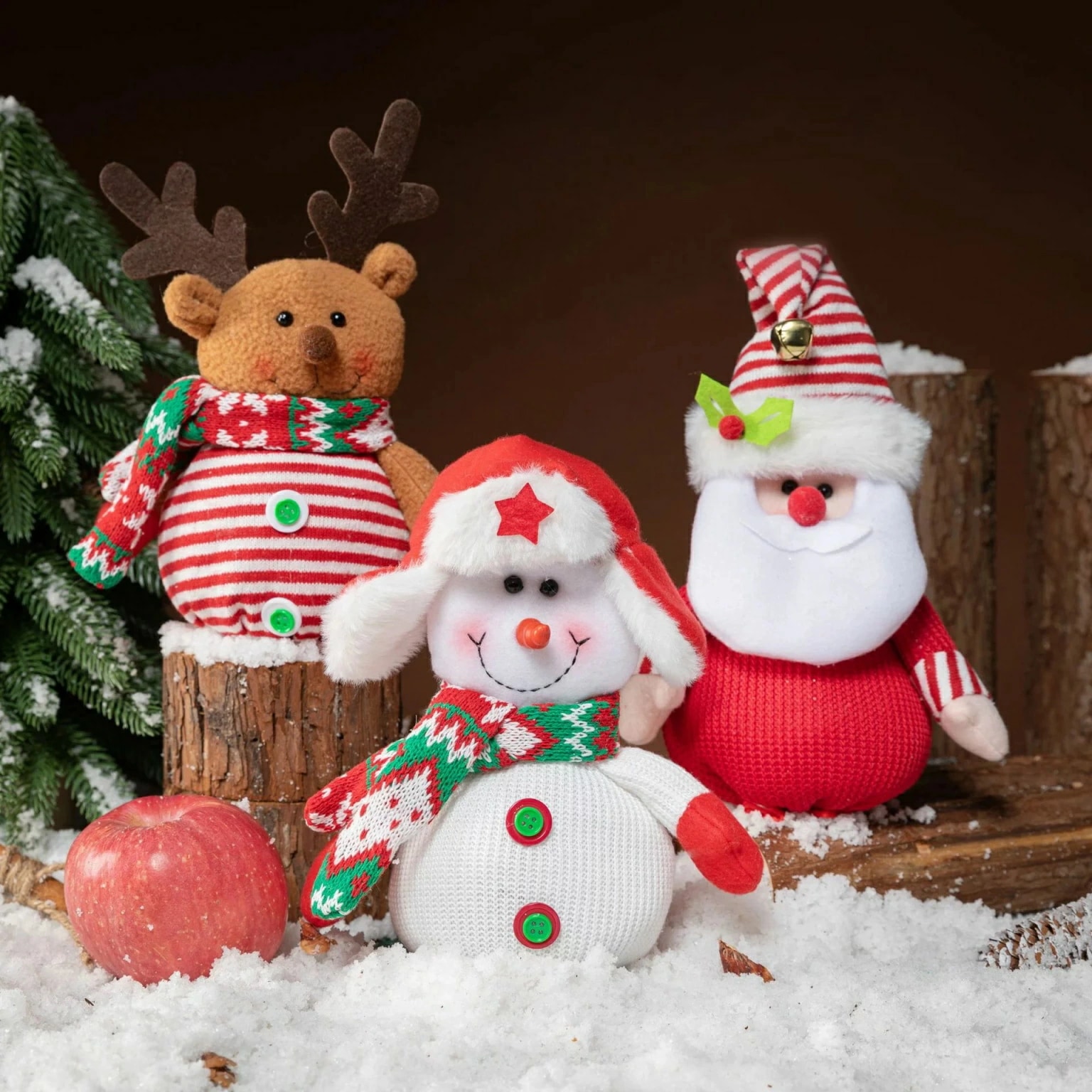 数量限定クリスマス用 装飾品 クリスマスツリー飾り ぬいぐるみ クリスマス飾り 3D立体感 サンタクロース ぬいぐるみ 雪だるま サンタクロース ヘラジカ クリスマス用品 おもちゃ クリスマス 装飾品