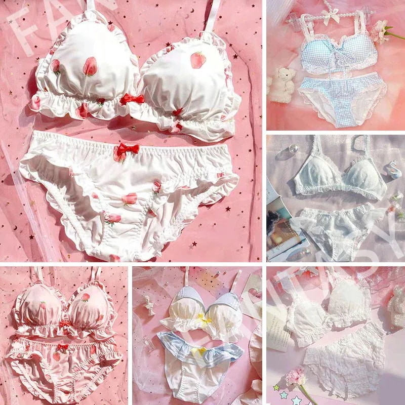 【20点セット】【急速出荷】23 新作ブラ ショーツ セットロリータ 少女 かわいい お姫様 ブラジャー ナイトブラ