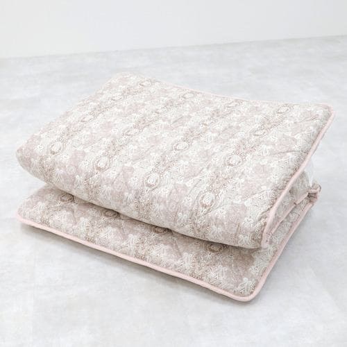 [シングル]四国繊維販売 ふとんファクトリー 合繊五層敷き布団 100×210cm 厚み12cm しっかりタイプ ピンク