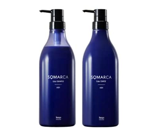 ホーユー ソマルカ カラーシャンプー アッシュ 770ML + カラーチャージ(カラートリートメント) アッシュ 750G