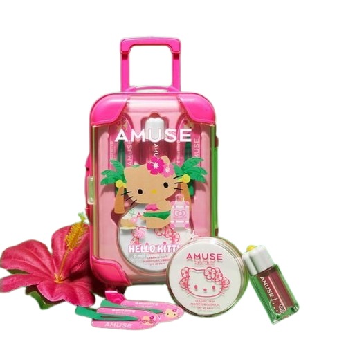【タニング ハローキティ】クイックメイクアップ ミニキャリー（ウォーム / クール）