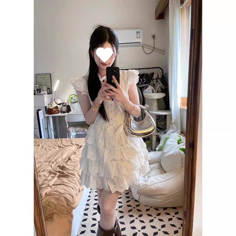 【1つ買うと10つ無料】リトルフライングスリーブケーキドレス2025早春韓国の穏やかで甘い愛のプリンセススカートスモール 81,336円