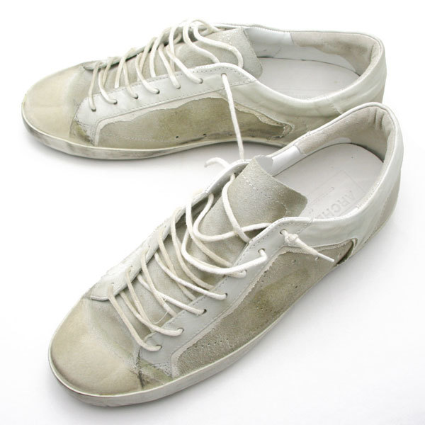 GOLDEN GOOSE メンズ ローカット スニーカー WHITE ARCHTVE G27U590 A18