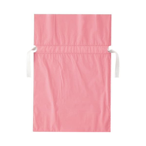 （まとめ）店研創意 ストアエキスプレス 梨地リボン付ギフトバッグ ピンク 24cm 1パック（20枚） 5セット