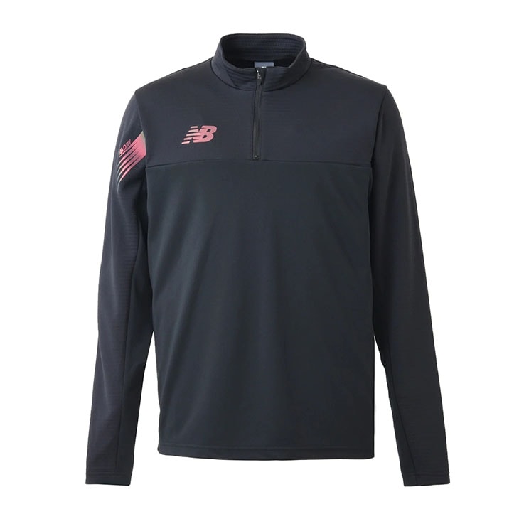 長袖シャツ メンズ ジャージ ハーフジップトップ 裏起毛 保温/AMT45264-BK 6,545円
