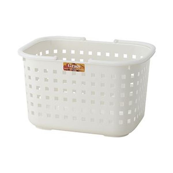 （まとめ）アスベル グレディバスケット Mクリアホワイト 1個(×20セット)