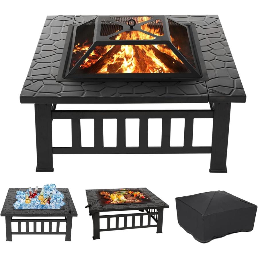 バーベキューコンロ ファイヤーピット 大型 焚き火 大型 バーベキュー 自宅 庭 大人数 耐熱性 自宅 庭 家庭用 囲炉裏 おしゃれ 焚き火台 グリル 焚火台 キャンプ