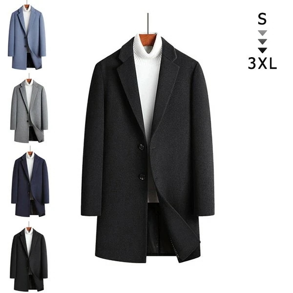 チェスターコート メンズ ビジネスコート アウター 秋冬服 防寒 20代 30代 40代 50代 60代 上品コート 体型カバー シンプル カジュアル 4,958円