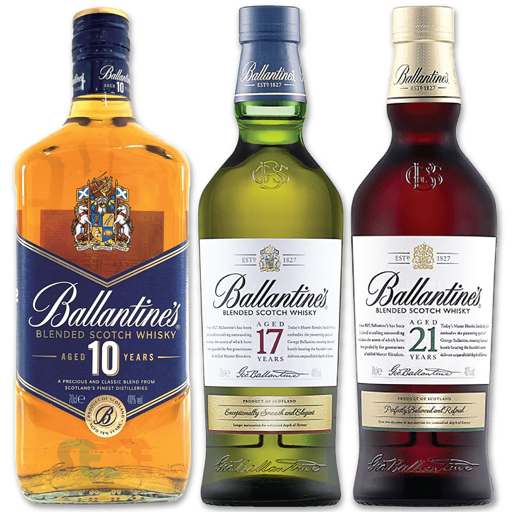 バランタイン 10年 ＆ 17年 ＆ 21年 飲み比べセット 各700ml 40％ / ブレンデッド スコッチ ウイスキー 瓶 Ballantine’s
