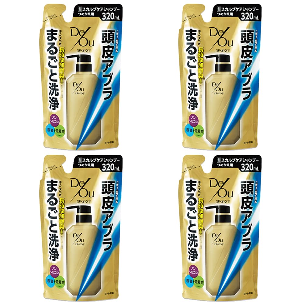 【まとめ買い】デ・オウ 薬用スカルプケアシャンプー つめかえ用 320ml 【医薬部外品】 ×4個