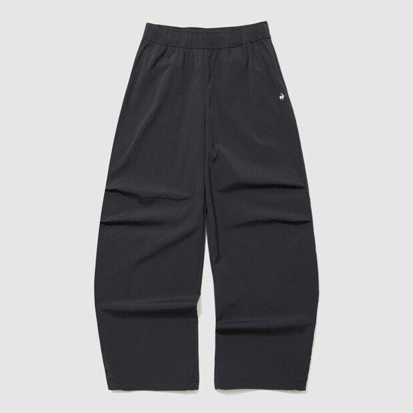 女性ストレッチウーブンルーズフィットパンツ (QR122OPT22_BLK)