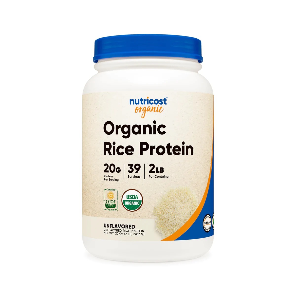 [USA] Nutricost ニュートリコスト オーガニック Rice Protein パウダー. 2lbs 6,880円
