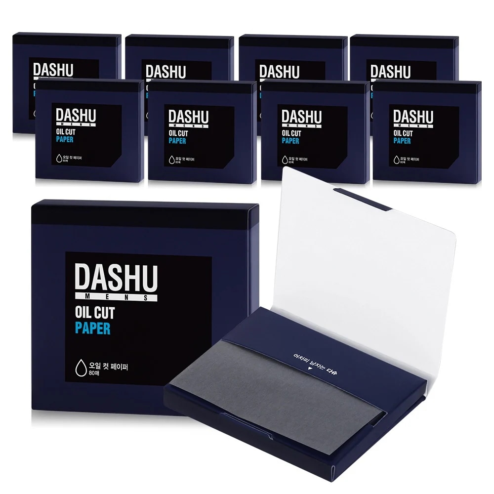 DASHU ダーシュ メンズ オイルカットペーパー あぶらとり紙 80本入り 10個入り