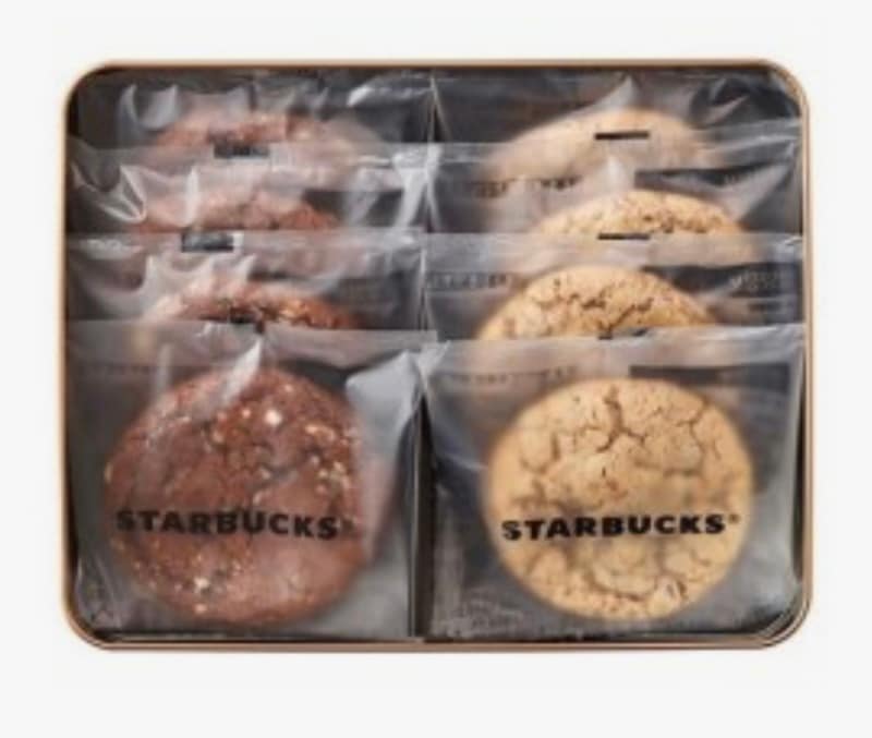 2箱 チャンクチョコクッキーセット 上品なティーンケース(ダークチョコレート&ホワイトチョコレートをたっぷり入れて焼いたクッキー)