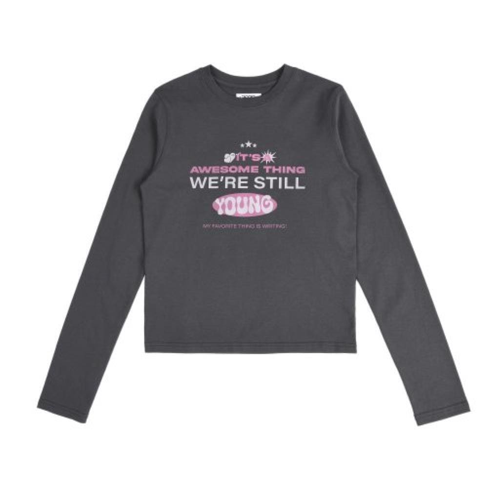 AEAE Still Young LS CHARCOAL A233WLS03CG