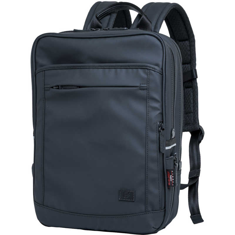 バリスティックスピリット　ビジネスリュック ビジネスバッグ 18L PC対応 14インチ A4 撥水 耐水 ブラック　BS-3253-BK