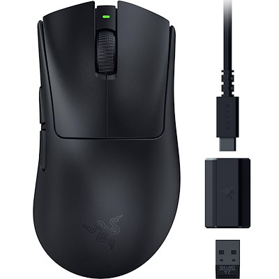 他サイト： Razer 【国内正規品】超軽量ワイヤレス エルゴノミック eスポーツゲーミングマウス DeathAdder V3 HyperSpeed RZ0105140100R3A1の商品画像
