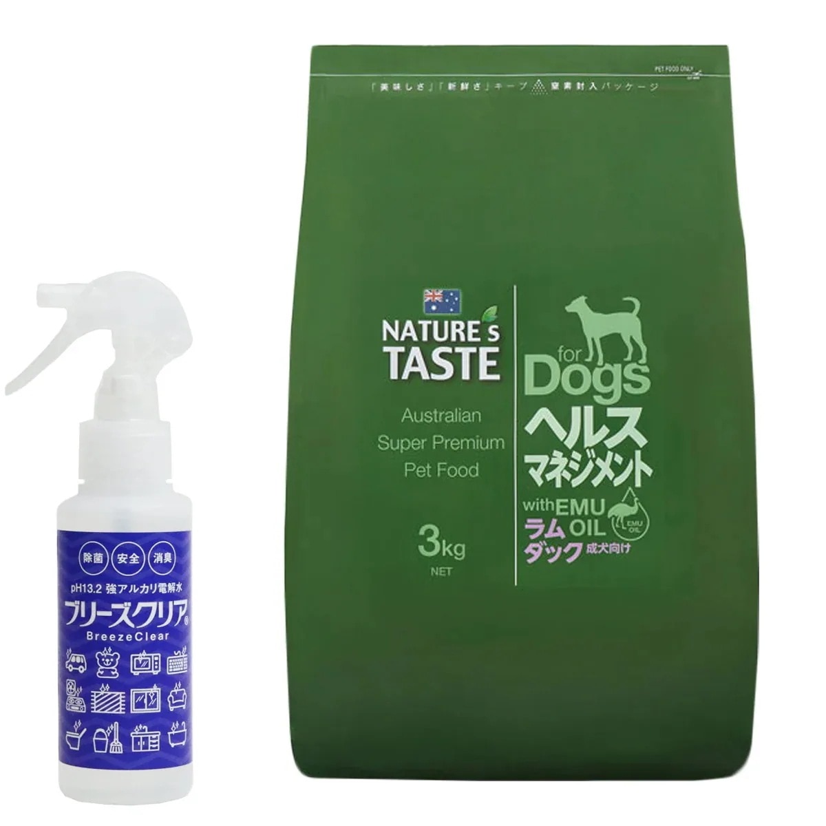 ヘルスマネジメント ラム＆ダック 3kg【ph13.2強アルカリ電解水100ml付き】