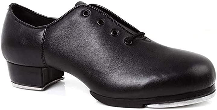 メンズ 男性 タップダンス 社交ダンス タップシューズ ダンスシューズ 靴 ラテン エナメル 黒 大きい サイズ 運動 スポーツ レザー ウェア 服 用( ブラック, 26.5 cm)