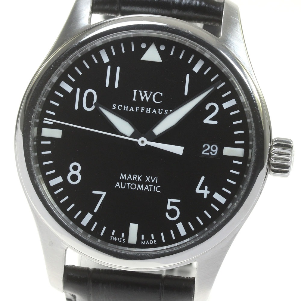 IWC IWC SCHAFFHAUSEN IW325501 パイロットウォッチ マークXVI デイト 自動巻き メンズ 良品 _845742【中古】