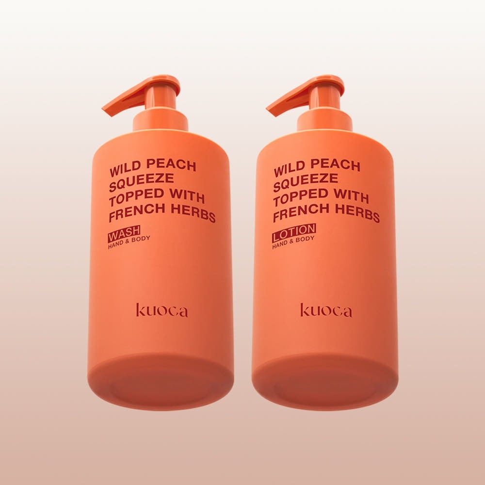 韓国コスメ ワイルドピーチ ハンド&ボディ デュオセット ボディウォッシュ ボディローション 各300ml いい香り 保湿 全身 ギフトセット 詰め合わせ 大容量 プレゼント 人気 自分へのご褒美