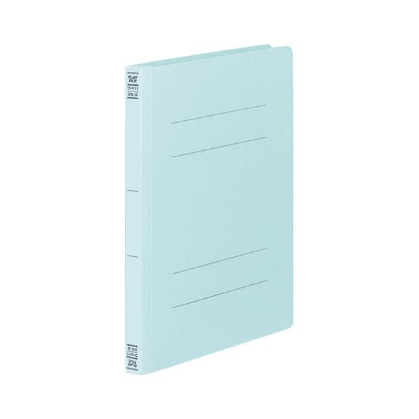 (まとめ) コクヨ フラットファイルV(樹脂製とじ具) B5タテ 150枚収容 背幅18mm 青 フ-V11B 1パック(10冊) (×5セット)