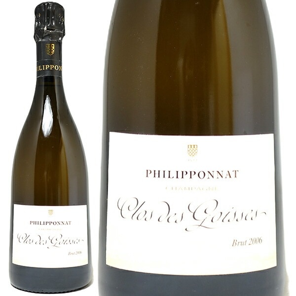 2006 クロ デ ゴワセ ブリュット 750ml フィリポナ シャンパン フランス シャンパーニュ 白泡 コク辛口 ワイン ^VAPP26A6^ 23,606円