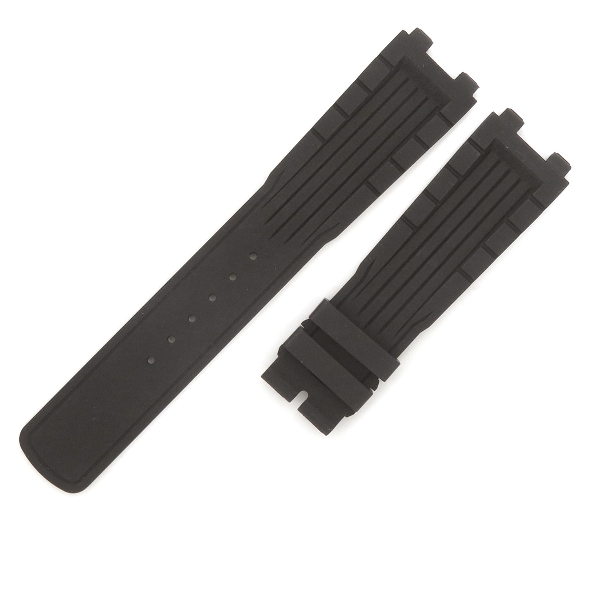 マリーン 5517 5547用 ラバーバンド メンズ 未使用 純正 替え 予備 スペア ベルト ストラップ 22mm ブラック 黒