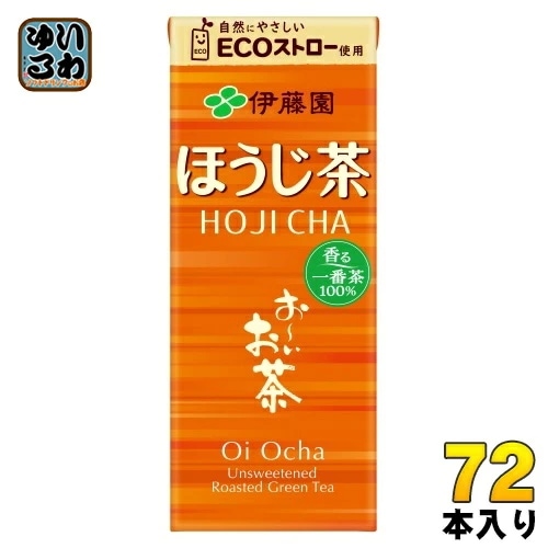 伊藤園 お～いお茶 ほうじ茶 250ml 紙パック 72本 (24本入×3 まとめ買い) おーいお茶 焙じ茶 ほうじ前茶