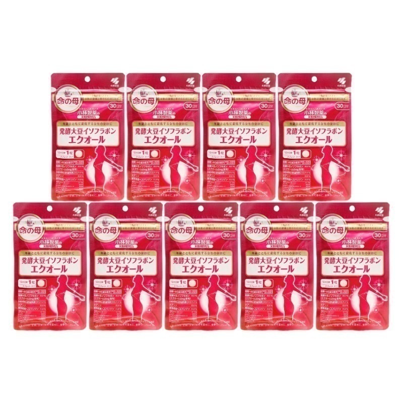 小林 製薬 エクオール 30粒 発酵大豆イソフラボン サプリメント 命の母 9袋セット