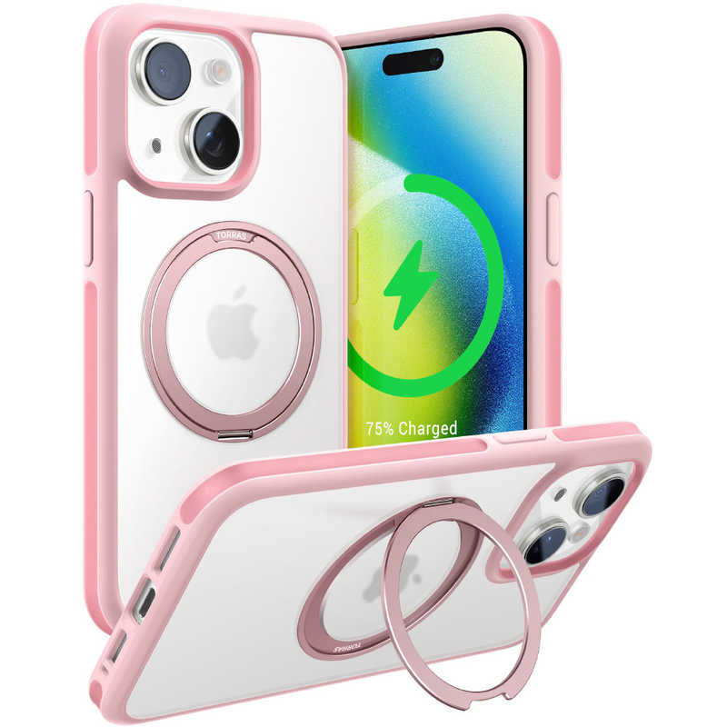 TORRASトラス　UPRO Ostand R Fusion for iPhone 15 ［ Pink ］　X00FX1308