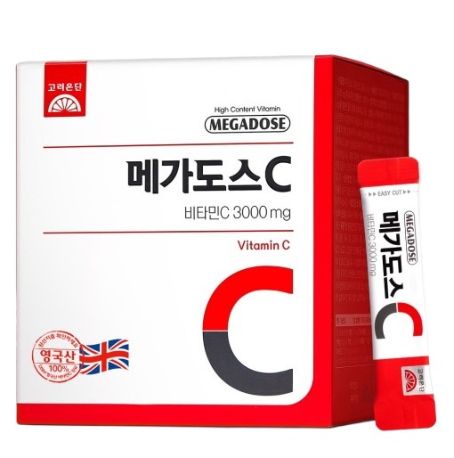 高麗銀団メガドスC 3000イギリス産ビタミンC 100包2個