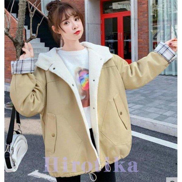 ジャケット レディース ブルゾン 裏ボア 厚手 襟ボア 冬 裏起毛 アウター