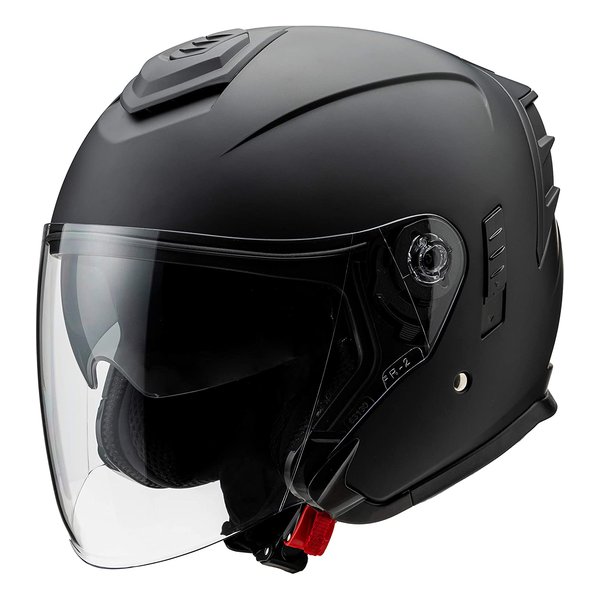 バイクヘルメット ジェット JE-1 フラットブラック Mサイズ 57-58cm MSJ2 1002324